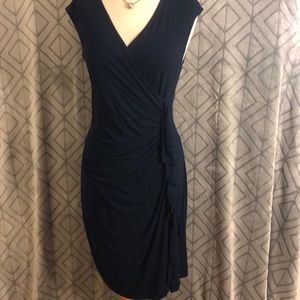 Zen knits sleeveless wrap dress